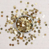 gold sequins, metallic gold sequins