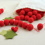 Red Felt Balls