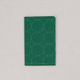 Sashiko Fabric, Circle Pattern in Green