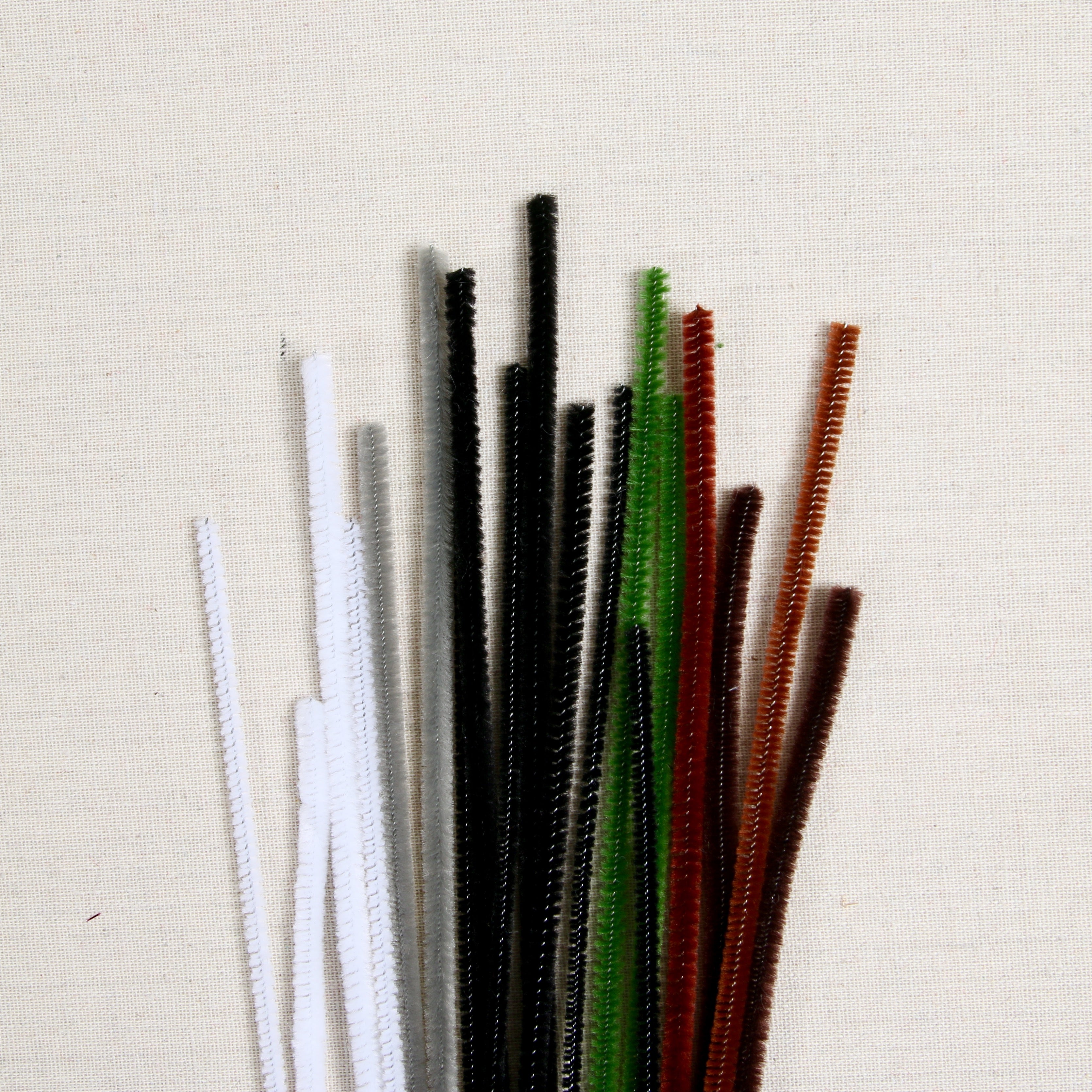 Black Pipecleaners 100 Pack Chenille Stems 30cm Long Pipe Cleaners