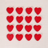 Felt Hearts, Red