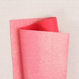 Coral Glitter Felt