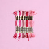 DMC Embroidery Floss, Pink Palette