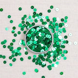 Kelly green sequins, Kelly green, metallic green sequins, green sequins