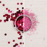 Metallic Sequins or Beads: Magenta