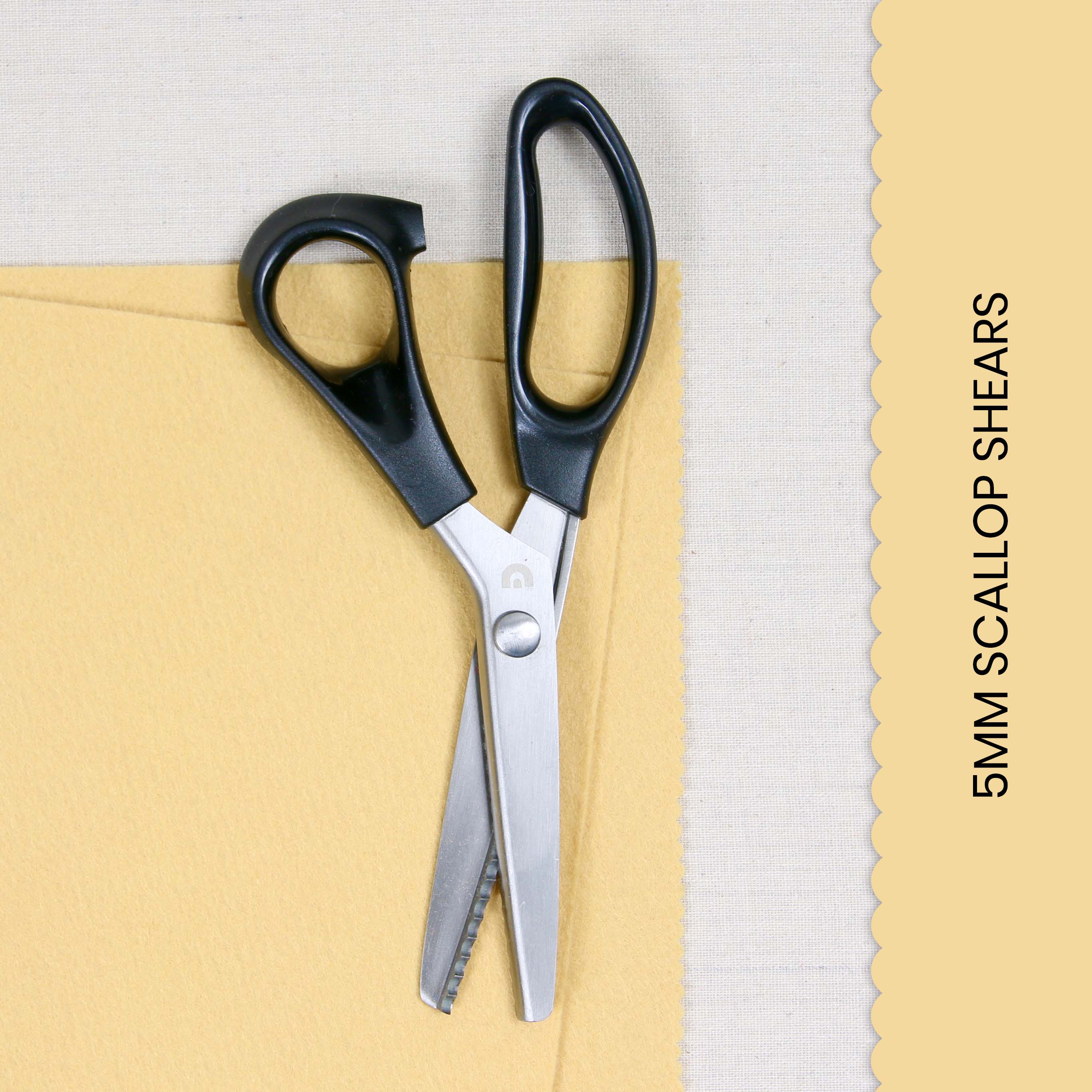 Pinking Scalloped Scissors / Gunting Scallop (Size gigi: 3mm, 5mm