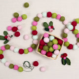 Cranberry Christmas Felt Balls