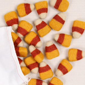 Candy Corn Felted Shapes, Harvest