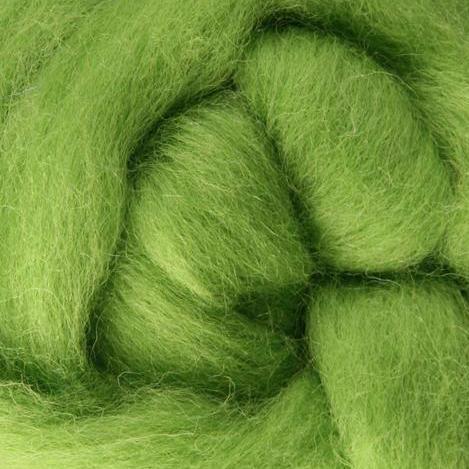 Chartreuse Corriedale Roving, 1oz – Benzie Design