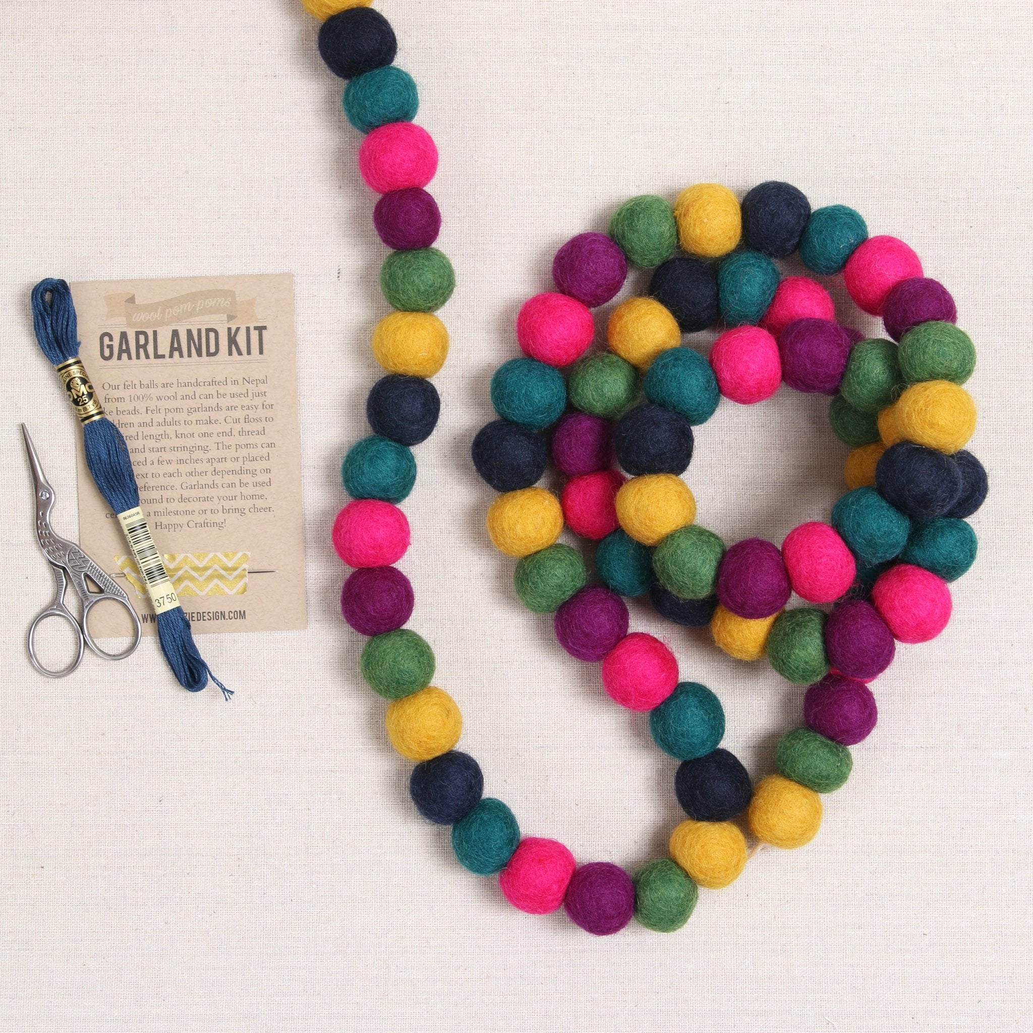 Magenta Felt Balls – Benzie Design