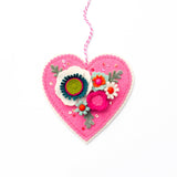 Modern Bouquet Heart DIY Ornament Kit, Pink