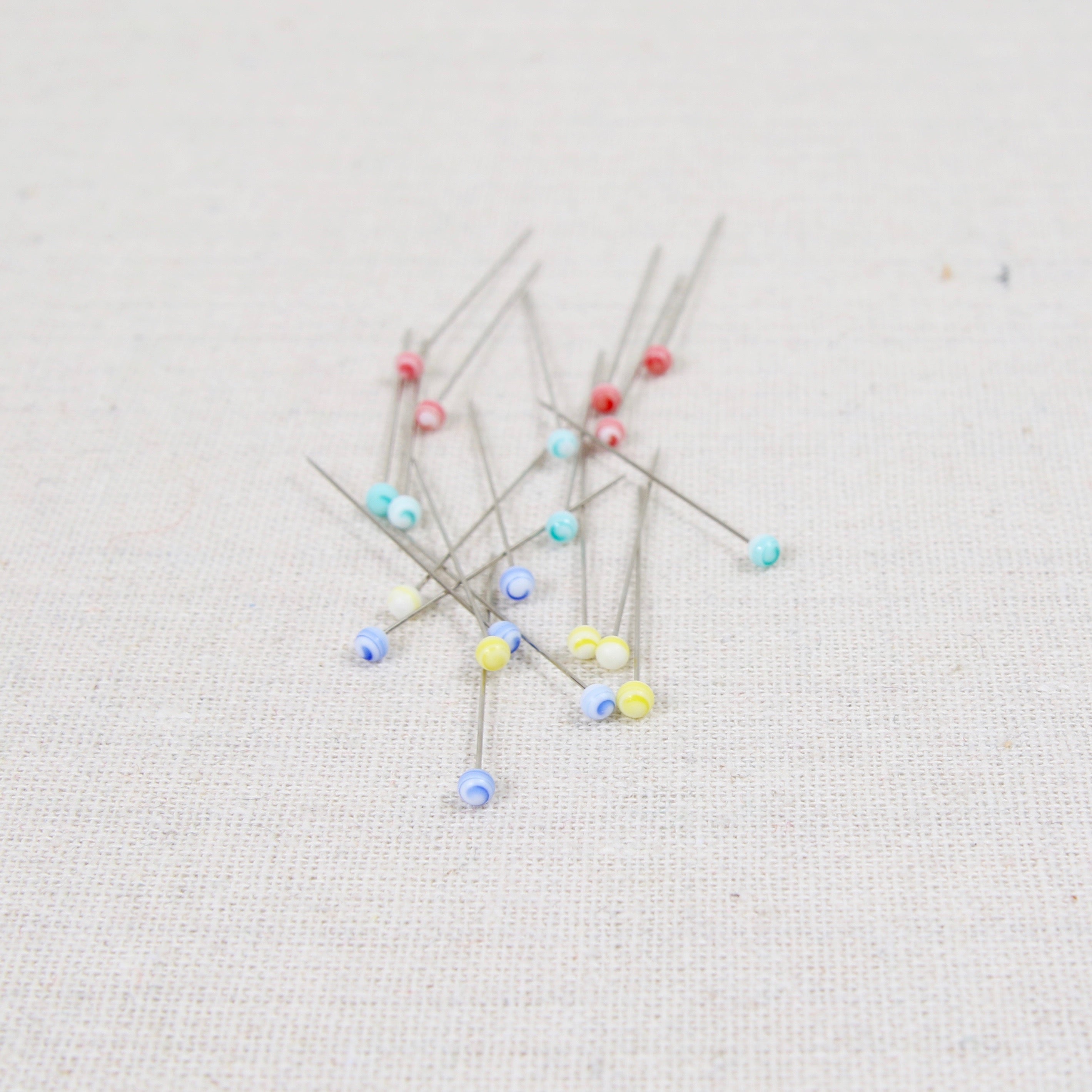 VILLCASE 500pcs Colored Glass Head pin Bead Needle