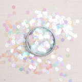 Iridescent Sequins or Beads: Rainbow Iridescent + Moonstone