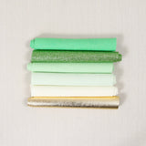 st. Patrick's day felt, green felt palette, metallic felt