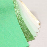 st. Patrick's day felt, green felt palette, metallic felt