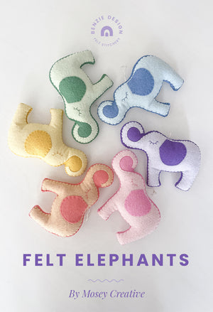 Felt Elephants DIY
