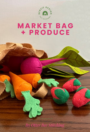 Felt Market Bag and Food DIY