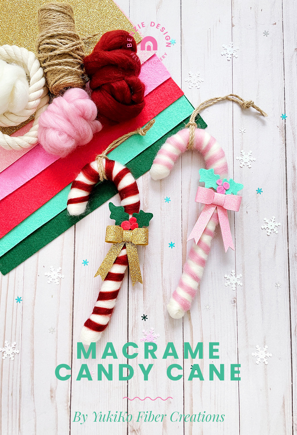 Macrame Candy Cane