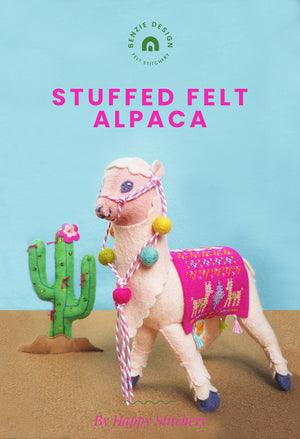 Stuffed Felt Alpaca