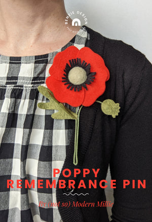 Poppy Remembrance Pin