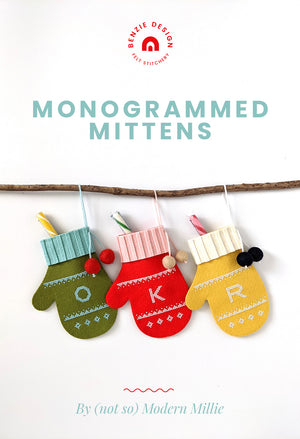 Monogrammed Mittens