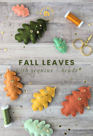 Felt Fall Leaves Die Cut Tutorial