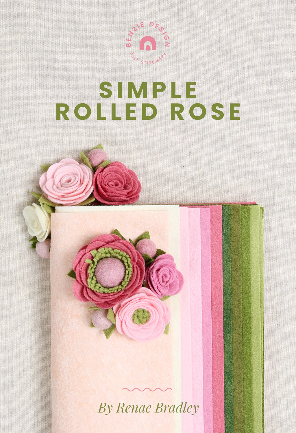 Felt Rolled Rose Tutorial