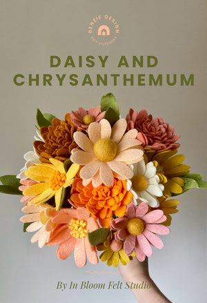 Felt Daisy and Chrysanthemum Tutorial