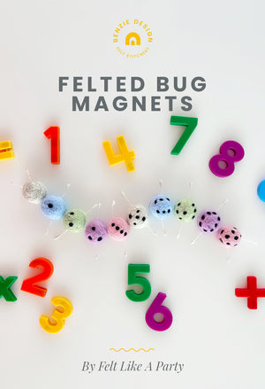 Felted Bug Magnets