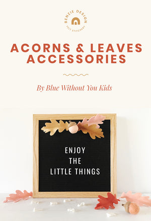 Felt Acorns and Leaves