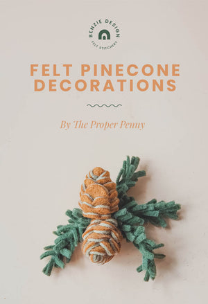 Felt Pinecones