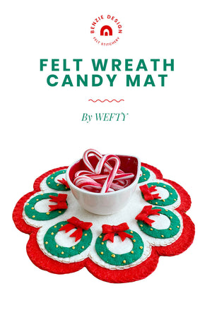 Felt Wreath Candy Mat