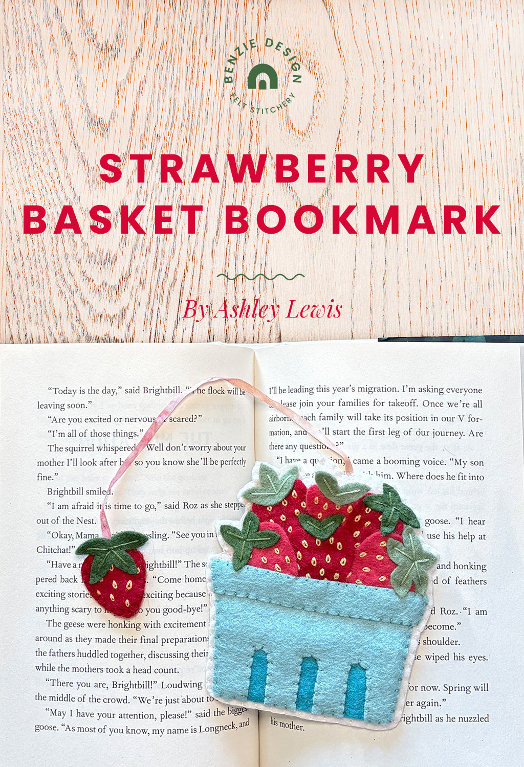 Strawberry Basket Bookmark