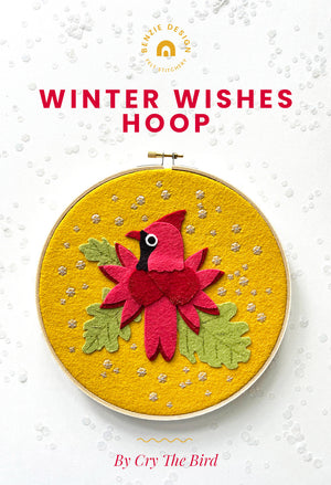 Winter Wishes Hoop Art Tutorial