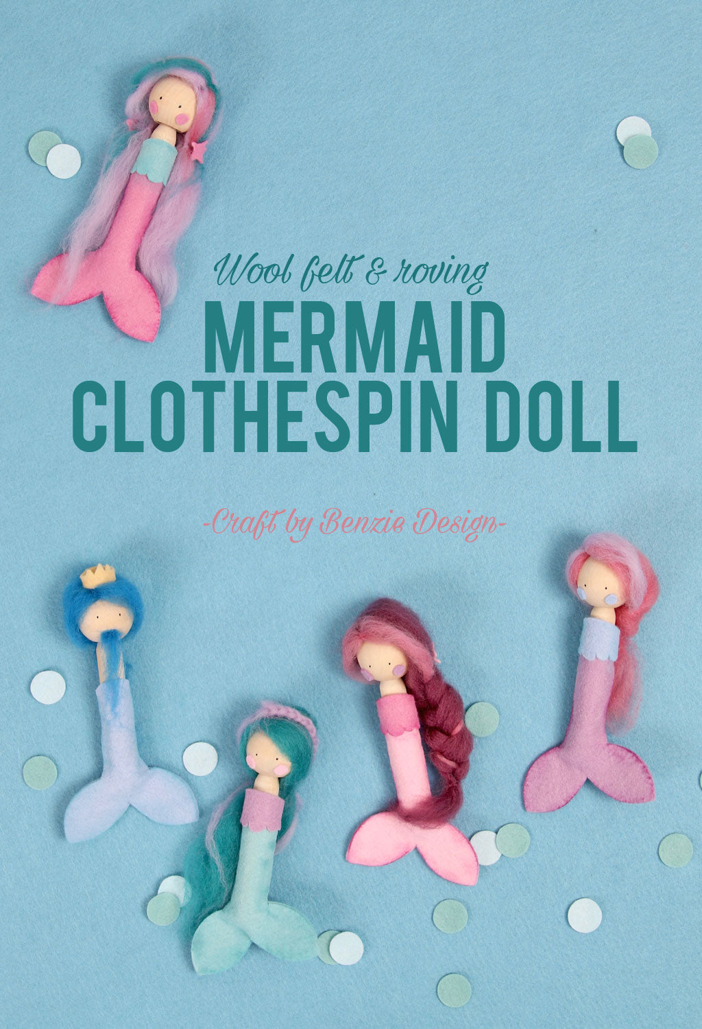 Clothespin Doll Mermaid