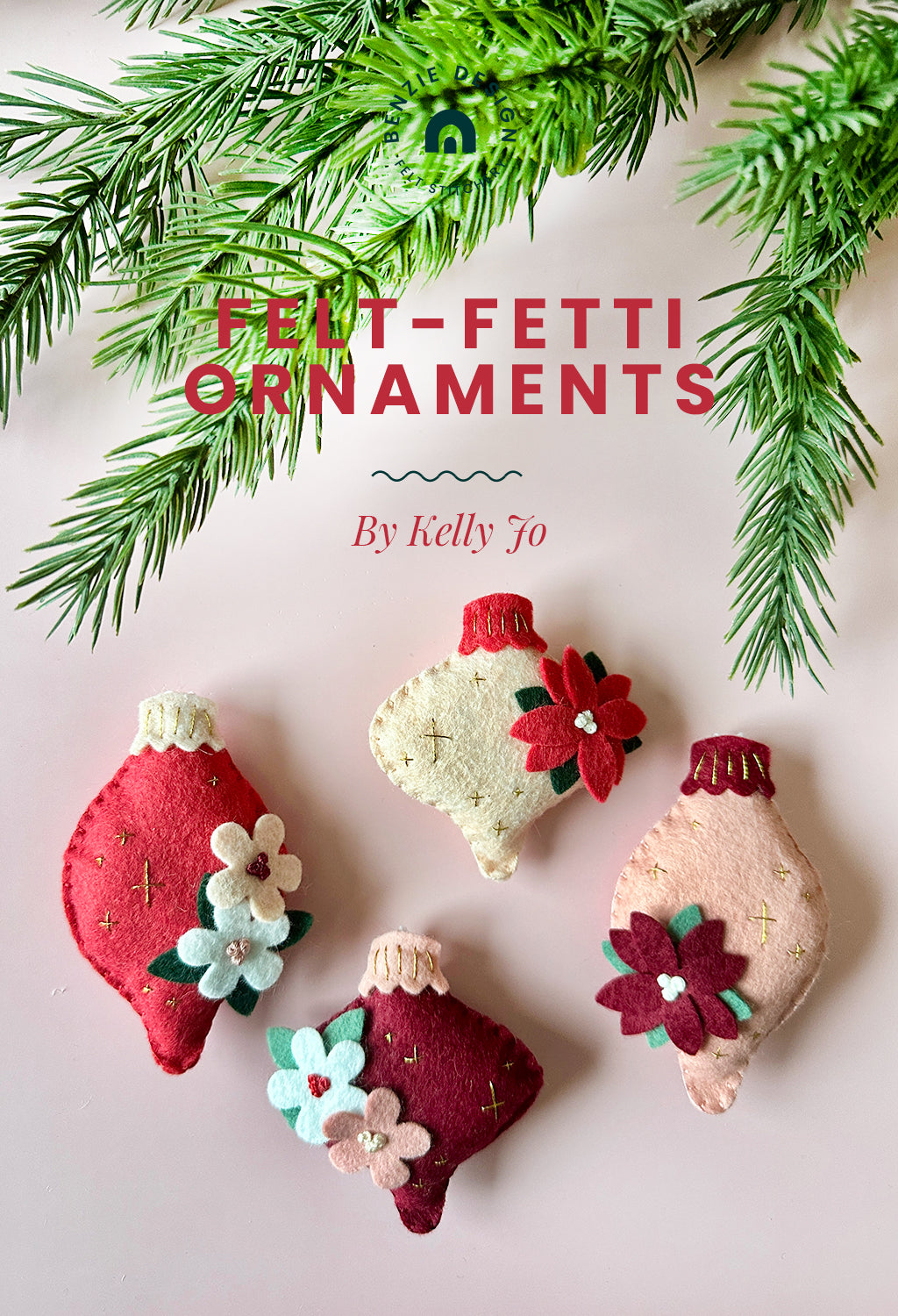Floral Felt-fetti Ornaments