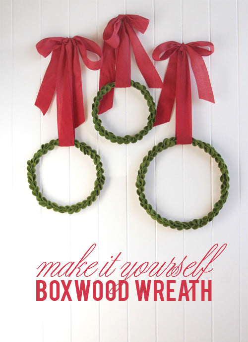 Felt Boxwood Wreath