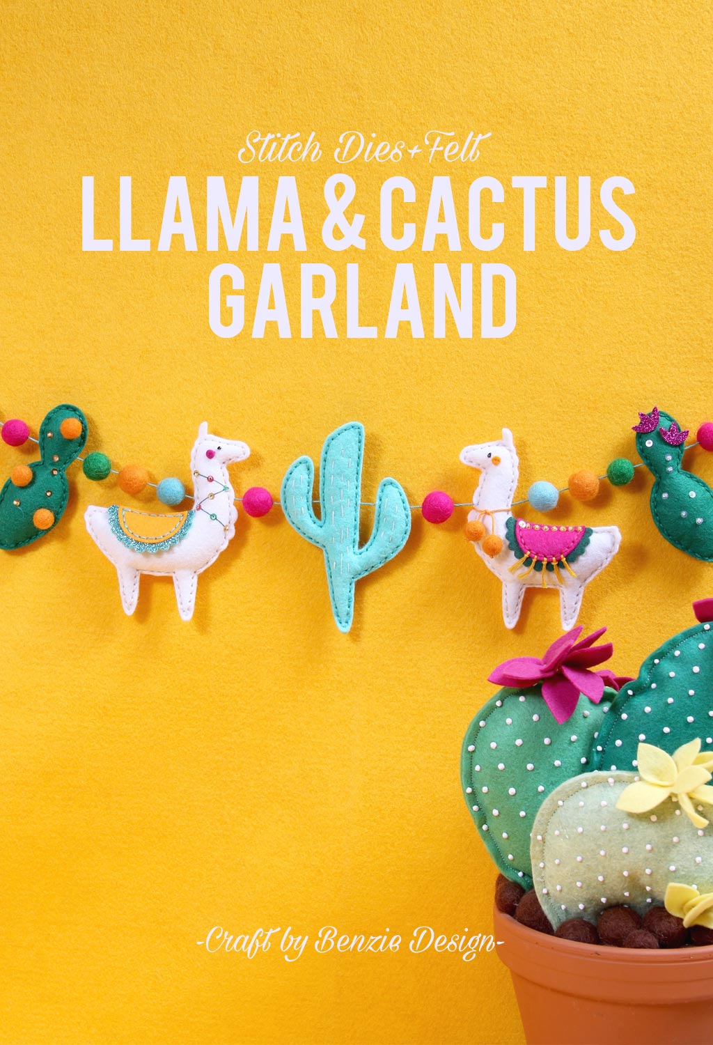 Easy Llama and Cactus Garland