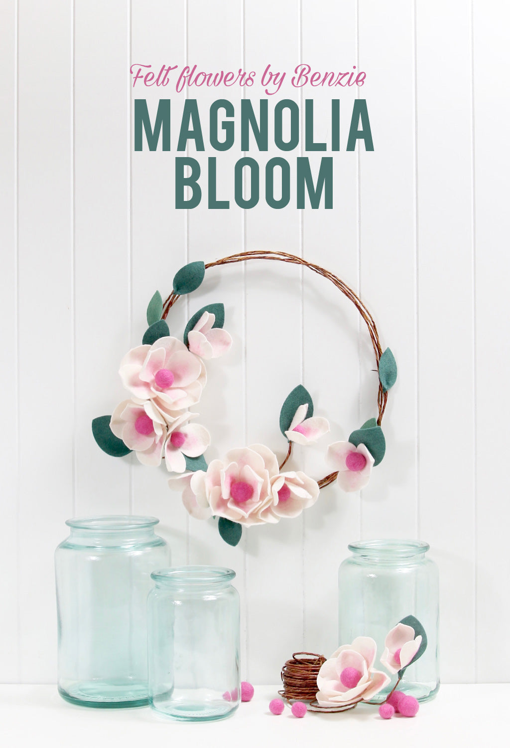 Magnolia Flower Wreath