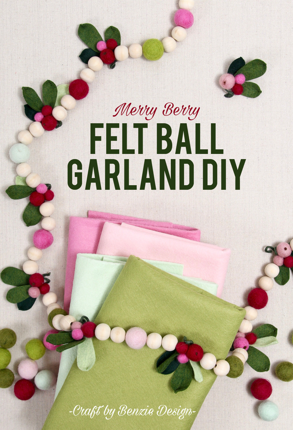 Merry Berry Christmas Garland DIY
