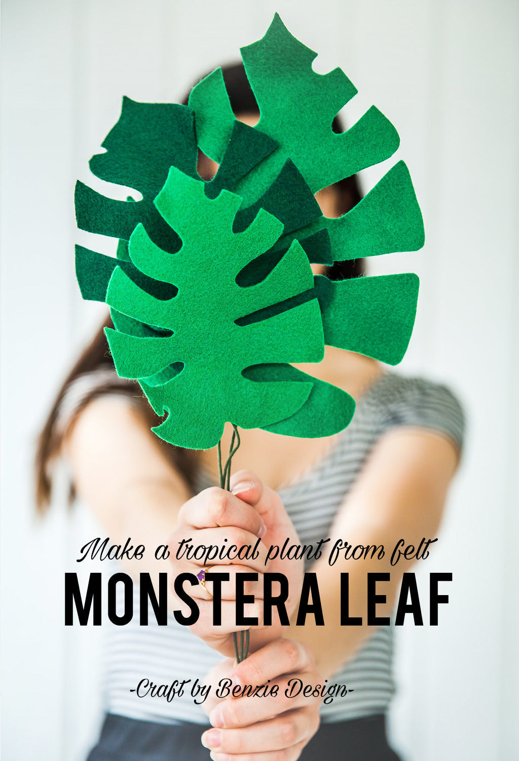Easy Felt Monstera Leaf