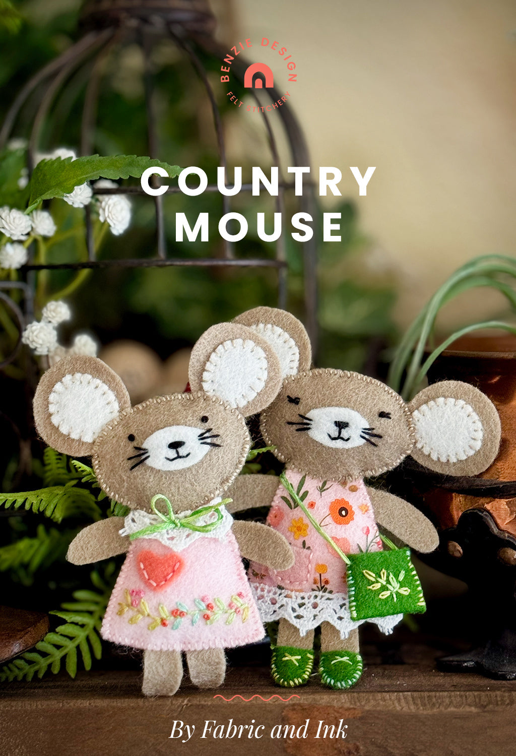 Country Mouse Felt Doll