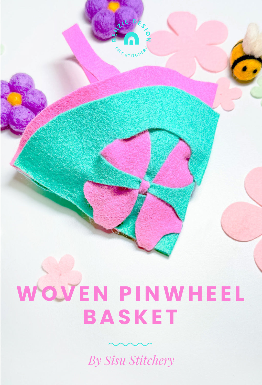 Felt Pinwheel Basket