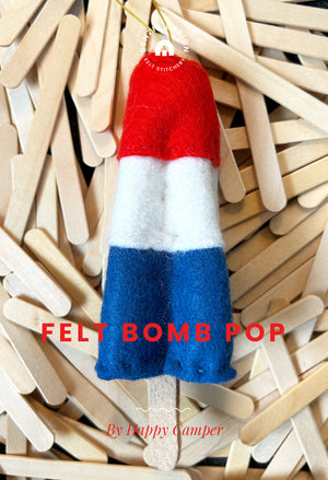 Felt Bomb Pop Ornament