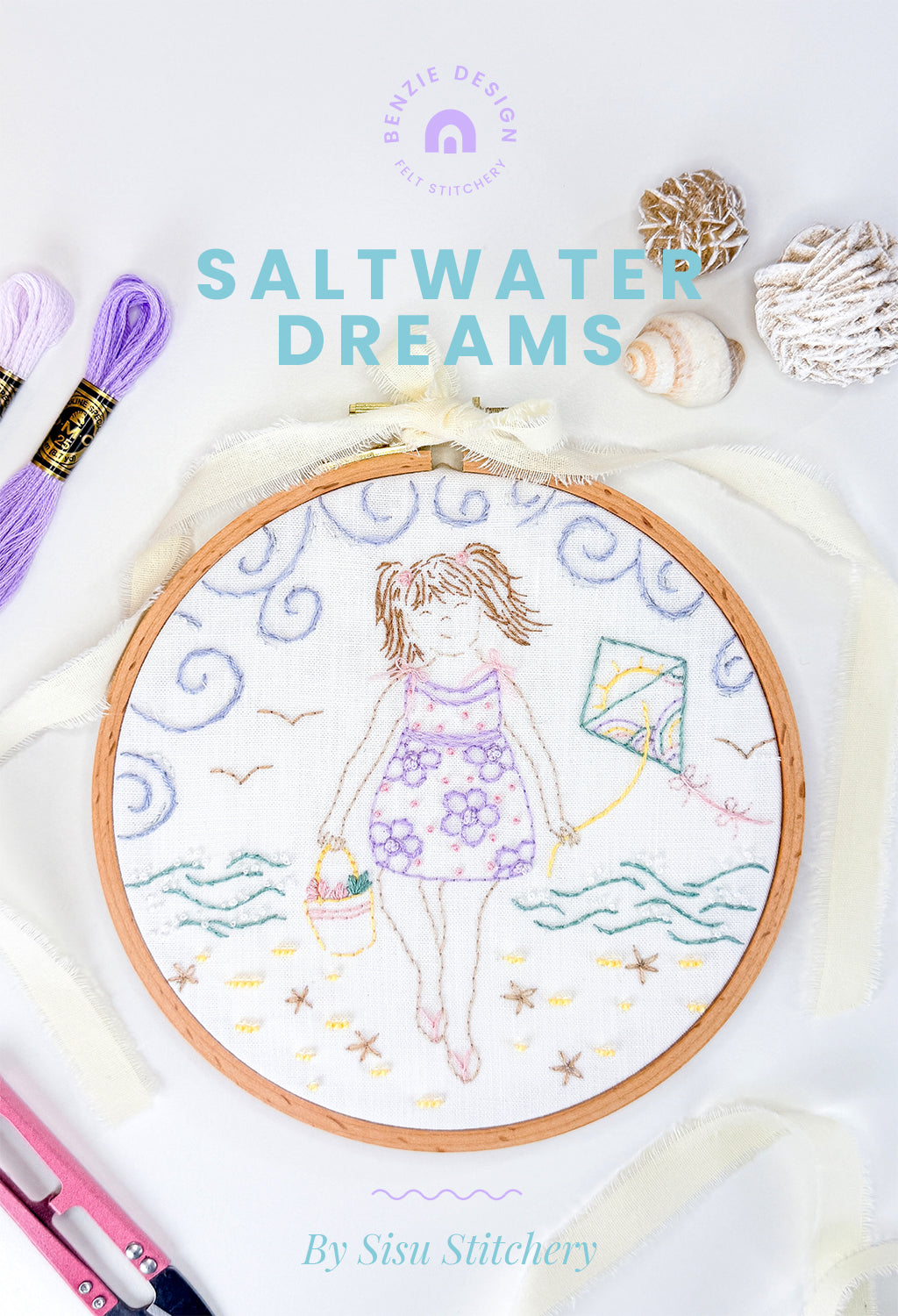 Saltwater Dreams Embroidery Hoop