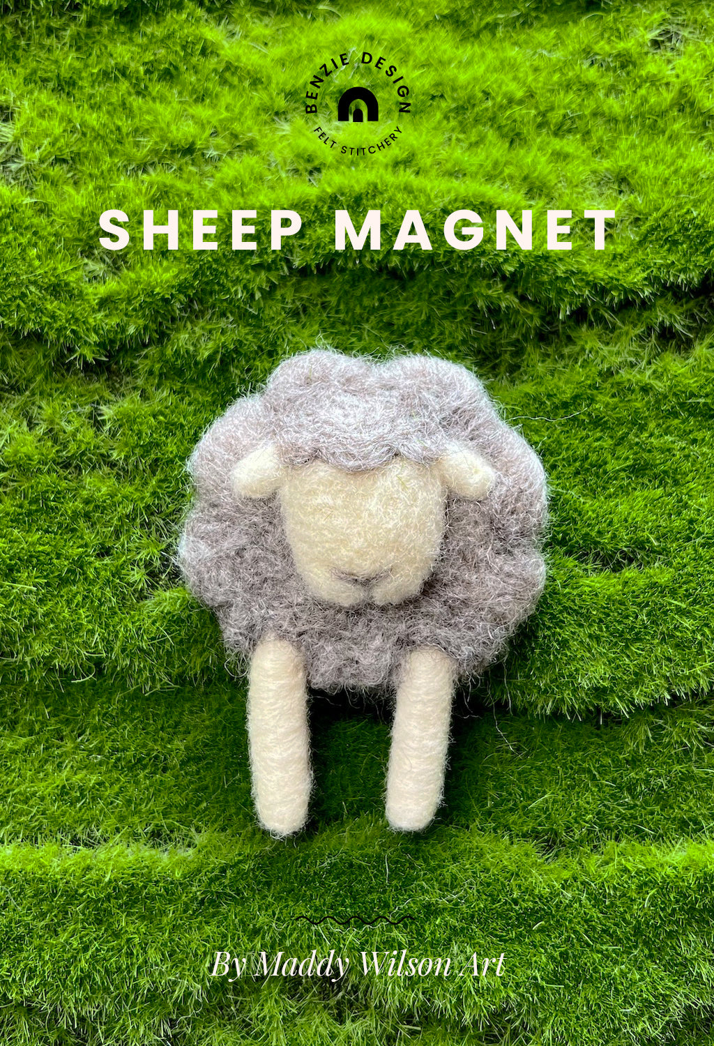 Needle Felted Sheep Magnet