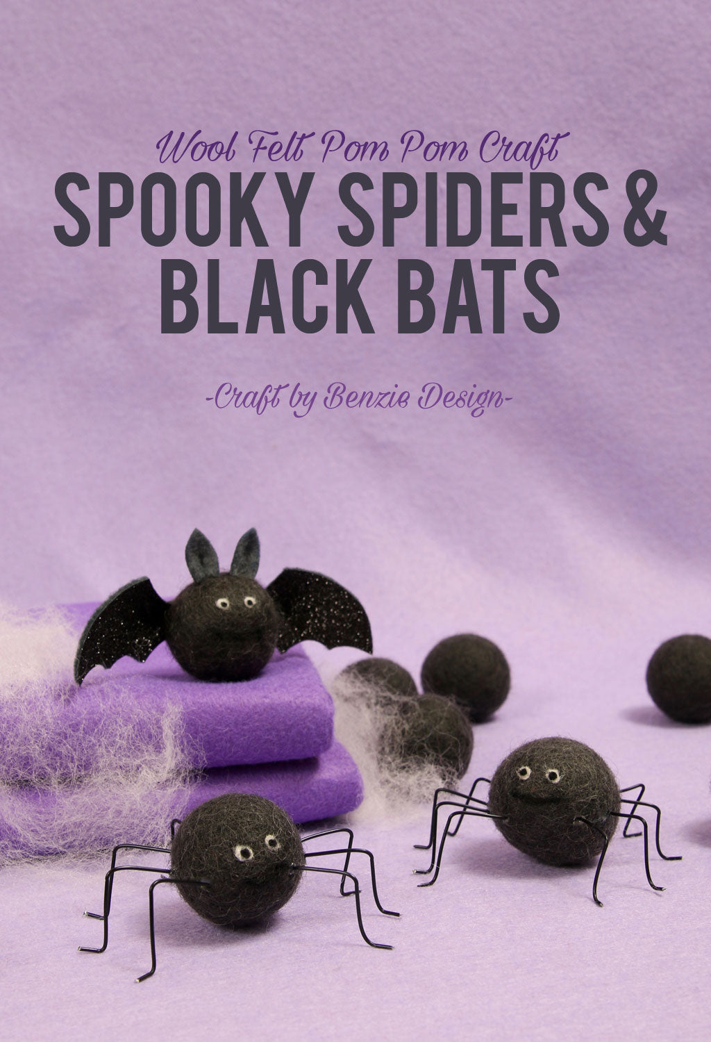Spiders + Black Bats Halloween DIY
