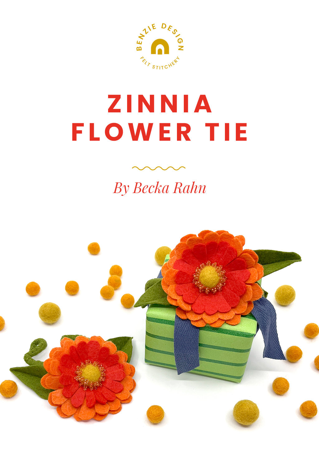 Zinnia Flower Tie