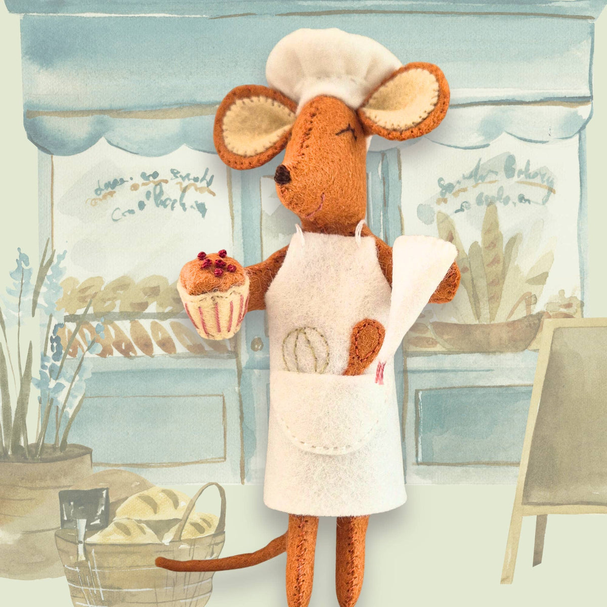 Little Mouse Baker, Felt Kit – Benzie Design