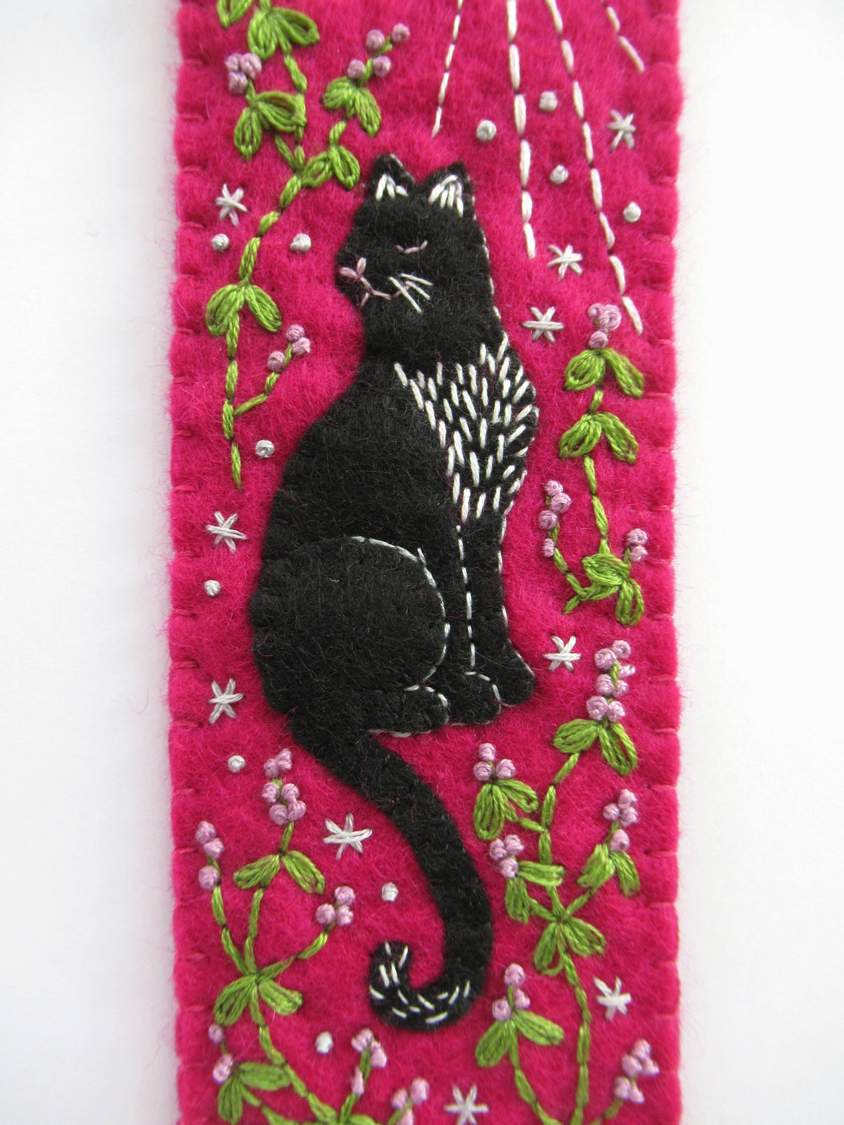 Black Cat Bookmark Felt Kit